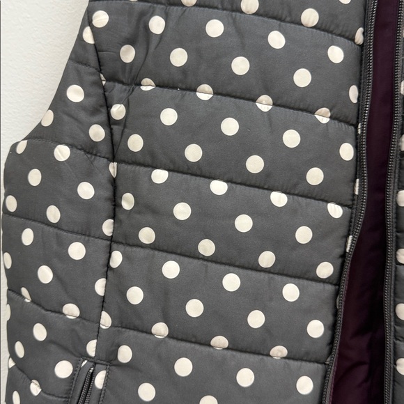 LOFT Ann Taylor Polka Dot Puffer Vest Women’s Sz Large! - Picture 2 of 6
